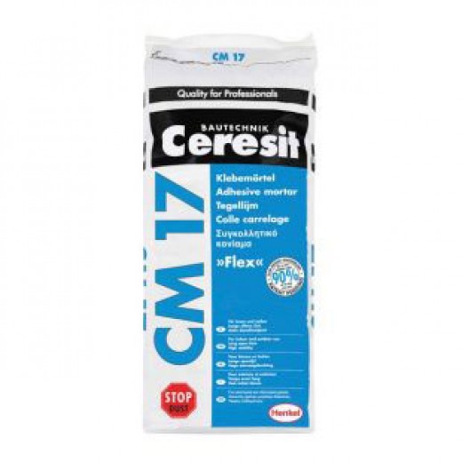 Adeziv  CM 17 pt portelan,flex. la intr. si exter.pard. calde Ceresit 25 kg (48)